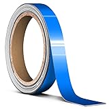 VViViD Smurf Blue Gloss Air-Release Adhesive Vinyl Pinstripe Tape Roll (½ Inch x 20ft)