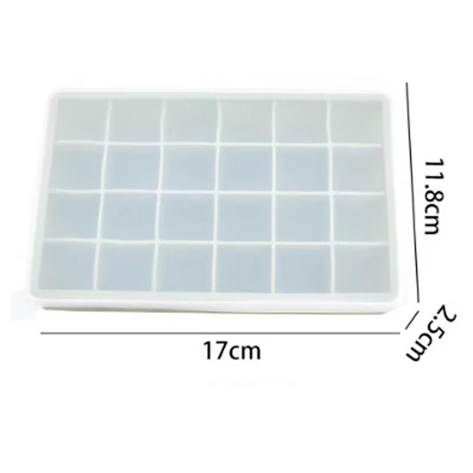 Cubiteras Para Hielo Molde de silicona for cubitos hielo 24 rejillas, bandeja cuadrada grande, duradero, for bar, pub, vino(Pink Pro,4pcs)