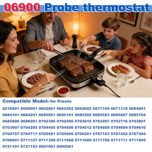 Cordón termostato de control de temperatura 06900 para sartenes eléctricas Presto miniatura 5