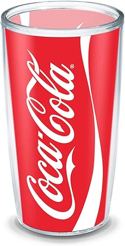 Tervis Vaso aislado Coca-Cola, 16 onzas, sin tapa, lata de Coca-Cola (Coca-Cola)