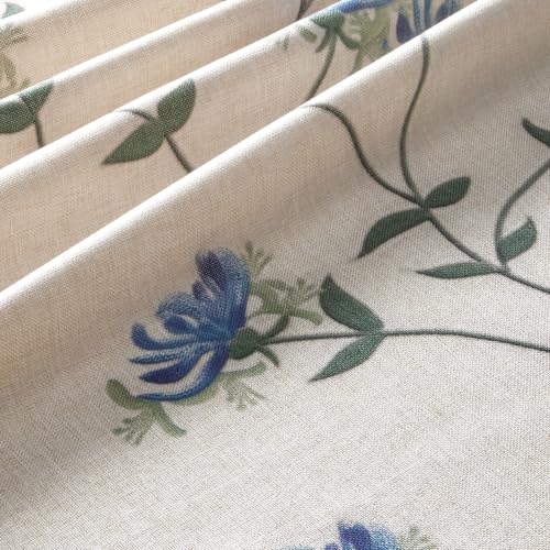 Image of Amazon Basics Tablecloth for Dining Table Cover, Microfiber Fabric Rectangle Tablecloth. 60x90 Inches 6 Seater (White Floral, 6 Seater)