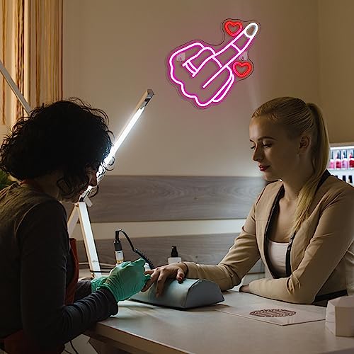 SIGNONME Gestes Neon LED Insegna al Neon Rosa