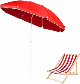 Guarda-Sol Premium 2,40m com Proteção UV, Estrutura Reforçada e Inclinação Ajustável