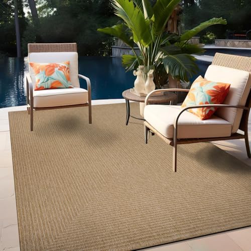 Tapete reversible Rugshop 5' x 7' para interior y exterior miniatura 7