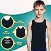 BROOKLYN VERTICAL Boys 4 Pack Undershirt Tank Top - Tagless Cotton Super Soft Runs Small
