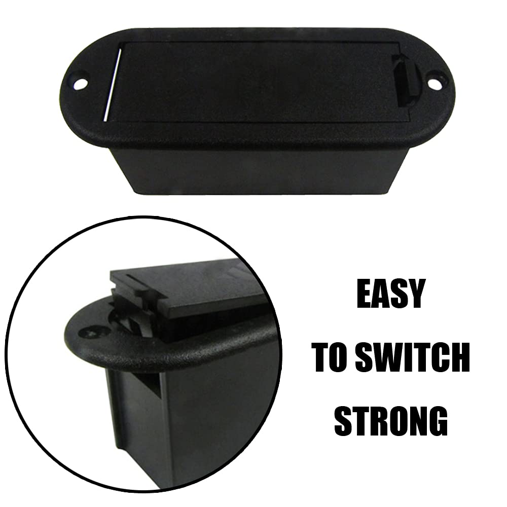 Coperchio Vano Batteria 9V Per Pick-up Basso Chitarra - Nero, Ricambio - Foto 8