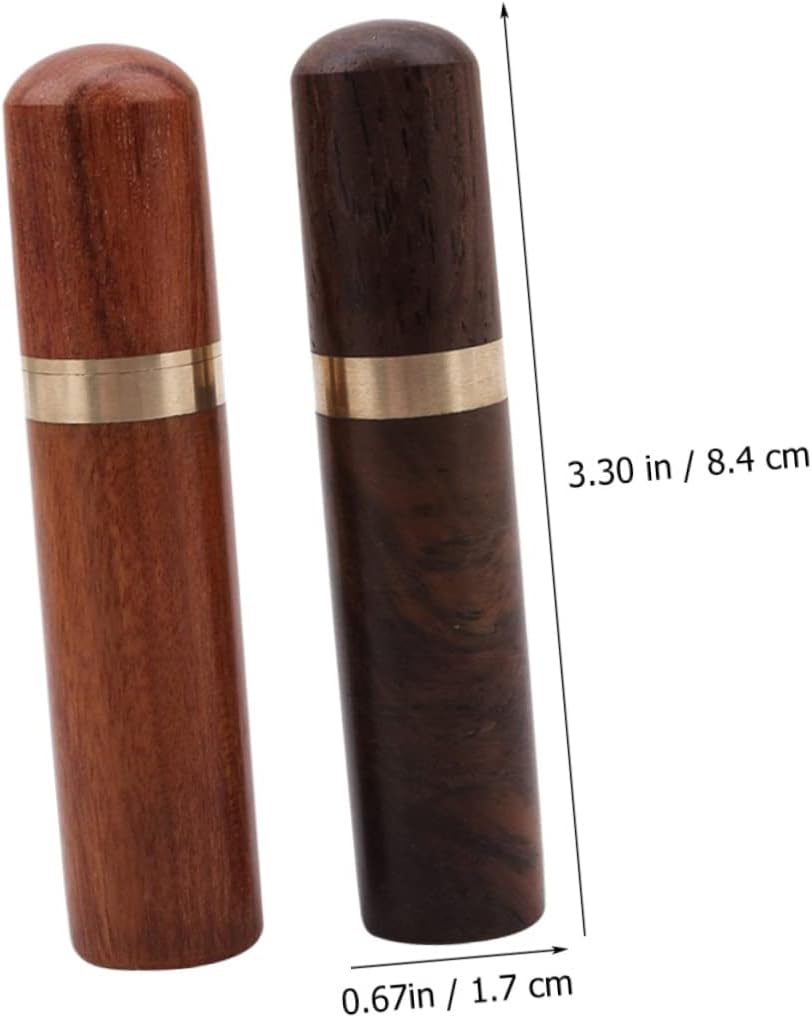 OSALADI 4Pcs Wooden Sewing Needle Case Elegant Storage Box for Threading Needles Portable Holder for Quilting and DIY Craft Present for Knitting Enthusiasts