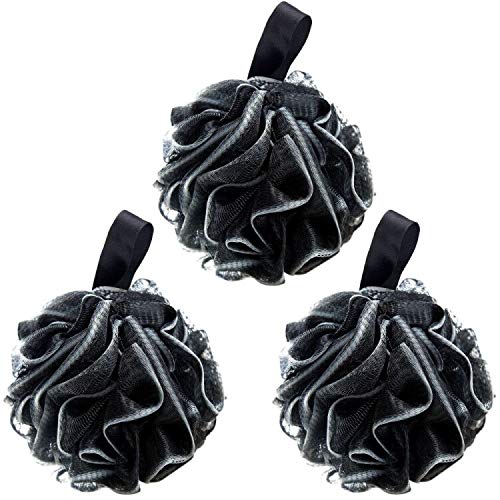 Buy G2PLUS Black Shower Bath Puff Soft Bath Sponge Loofahs ExtraDense