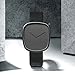 TOMI Fashion Business Mens Quartz Wrist Watches Waterproof Square Stainless Watch Reloj para Hombre Gifts for Him Students Women Husband Boyfriend (Black/White)