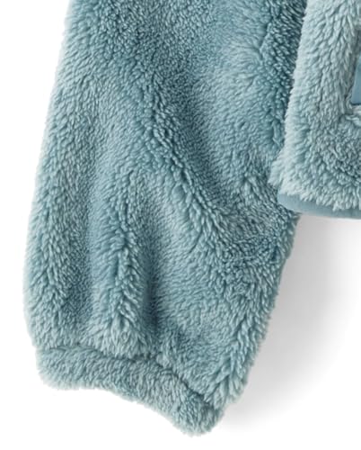 Image of The Children's Place Girls' Long Sleeve Sherpa Fleece Full Zip Jacket