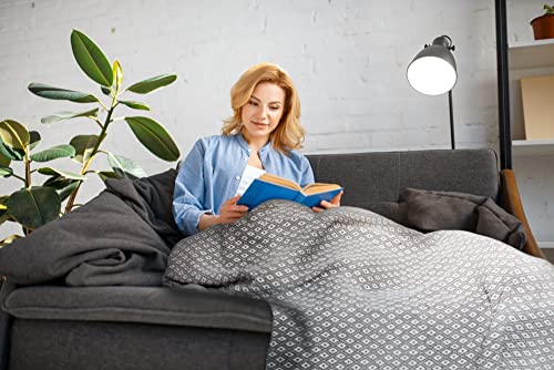 Emma Barclay Casablanca - Scandi Woven Recycled Cotton Chair Sofa Setee Bed Throw Over Blanket in Taupe - 50x60 (127x152cm) - Image 3