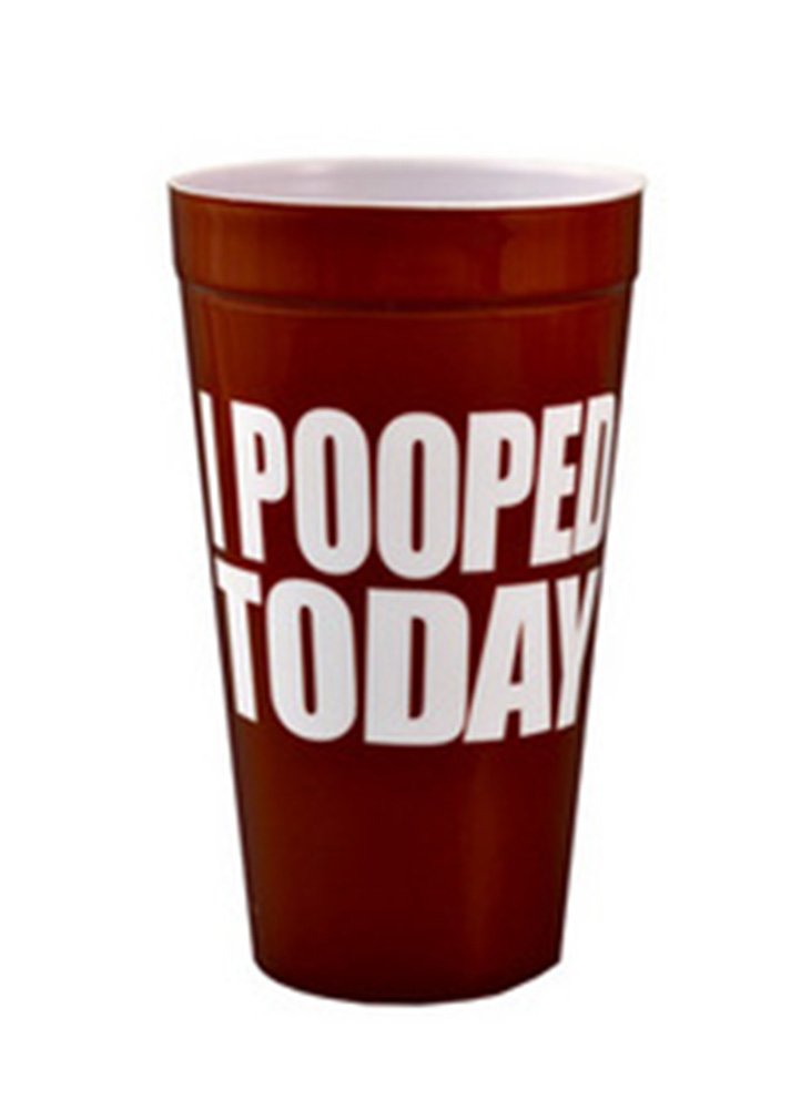 Kalan I POOPED TODAY PLASTIC CUP