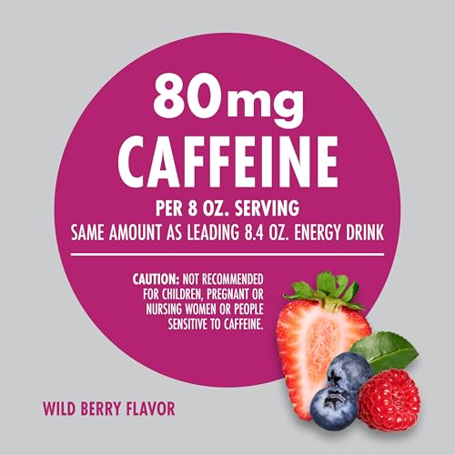 Image of V8 +Energy Wild Berry Juice Energy Drink, 8 fl oz Can (24 Pack)