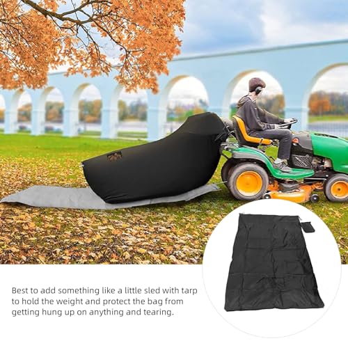 Fabater Rasentraktor-Laubbeutel, Oxford-Stoff, Rasenmäher-Laubbeutel, Garten-Laubgras-Fangbeutel mit Reißverschluss, Kordelzug und Netz, Schnelle und Einfache Laubsammlung