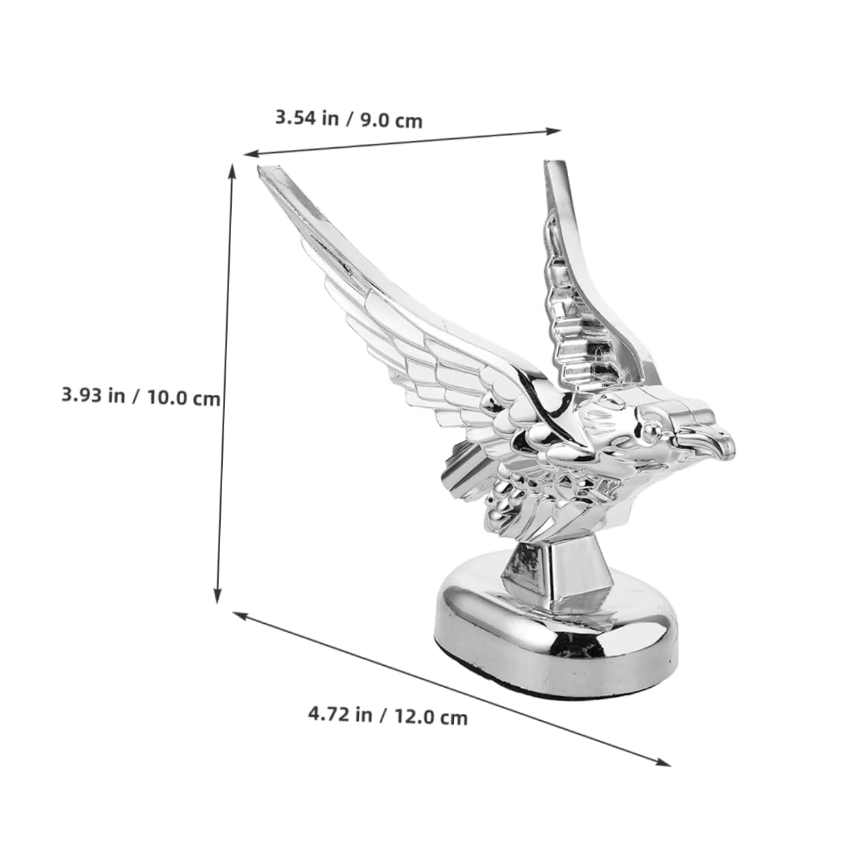 VINTORKY Eagle Ornament 2pcs 3D Hood Ornament for Car Unique Design Car Decor for Christmas Grand