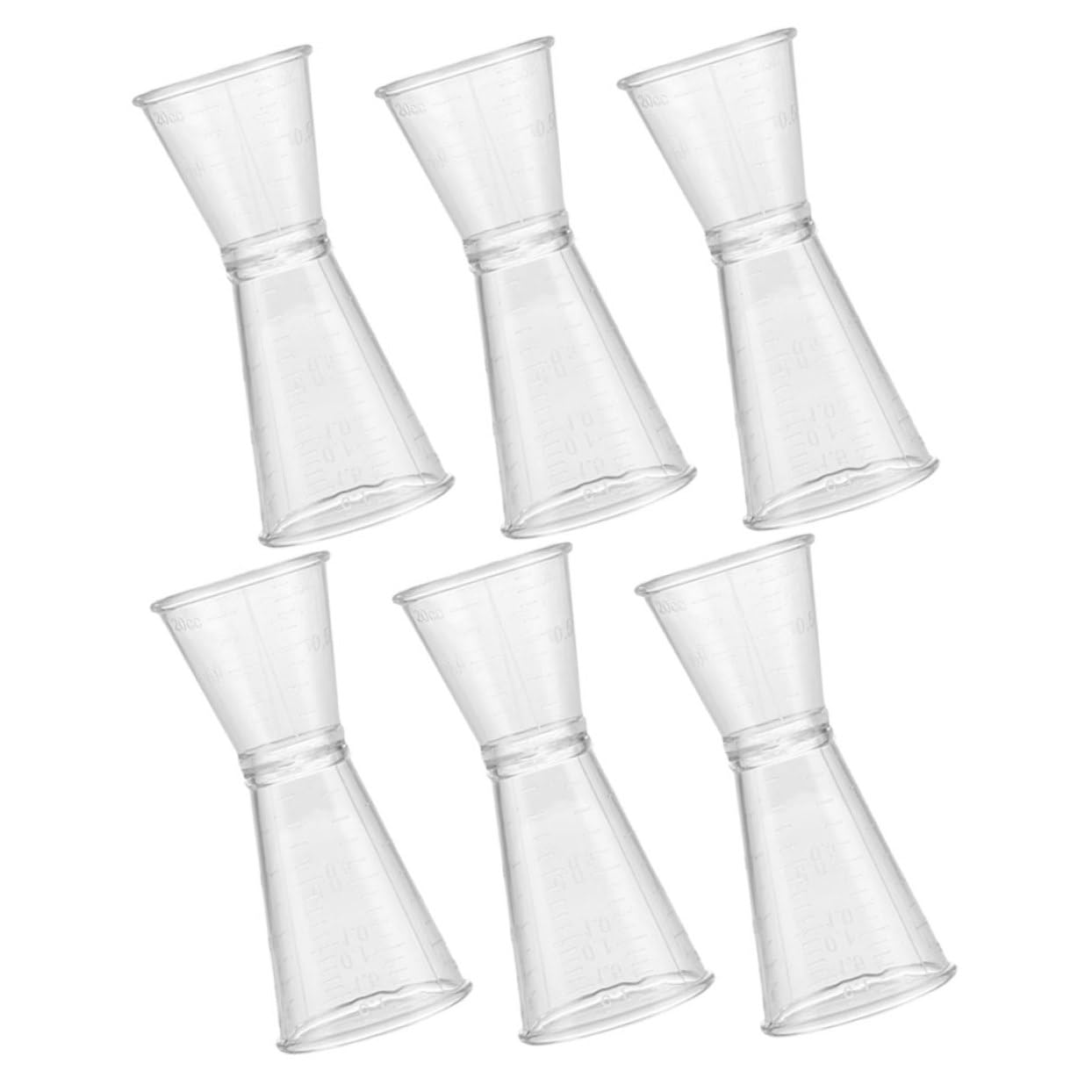 Garneck Bar Equipment Measuring Small Amounts Plastic Jigger Ounce Cup for Bartender Tools