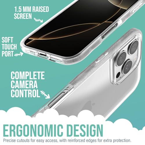 Image of Smartish iPhone 16 Pro Max Clear Case - Gripmunk [Lightweight + Protective] Slim Drop Tested Ultra Thin Grip Cover for Apple iPhone 16 Pro Max - Clearly Clear