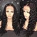 YMS Glueless Human Hair Wigs Pre Plucked With Baby Hair - 150% Density for Black Women, Brazilian Real Curly Lace Front Wig (10 Inch)