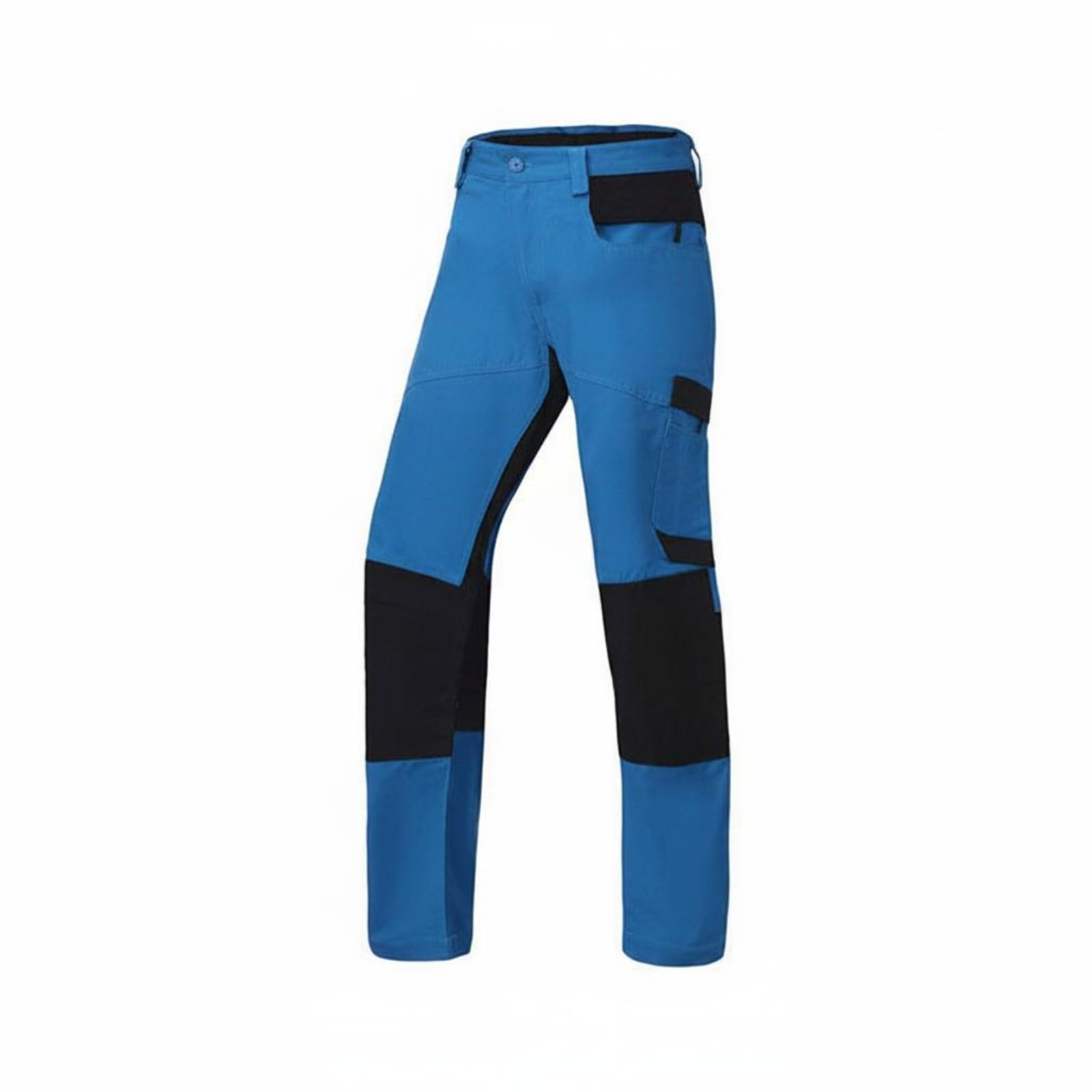 Pantaloni Antitaglio Tasche Multiple Pantaloni Antitaglio Motosega Regolabile Abbigliamento Protettivo per Cantiere, Blu Chiaro 38