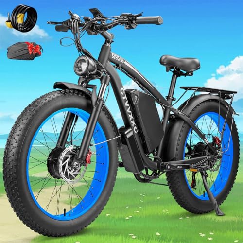 CTVVXXC 6000W Dual Motor Ebike for Adults Men 45MPH - Fast Electric Bike with 52V 34Ah Battery Up to...