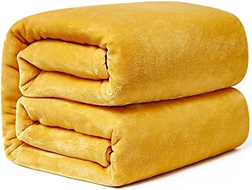 Hansleep Fleece Blanket Sofa Throw Extra Large, Lilac Throw Fluffy Soft Blanket for Bed Settees Couch King Size, 270x230cm