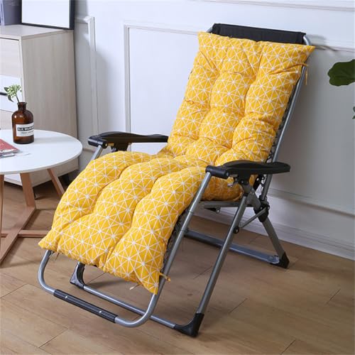 Highdi Coussin de Chaise Longue Jardin Exterieur, Coussin Bain de Soleil, Moderne Matelas Transat Pliable épais avec Sangles antidérapantes pour Terrasse...