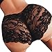 Produktbild Riou Unterhosen Damen Pantys Dessous String Schlüpfer Unterwäsche Pantys Slips G-Schnur Brief Thong Set Schlüpfer Bikinihose Beach Shorts PantieThong unsichtbare Zapfen Wäsche (XL, Schwarz)