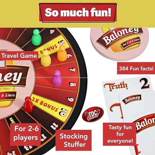 TDC Games The Game of Baloney juego de mesa miniatura 7