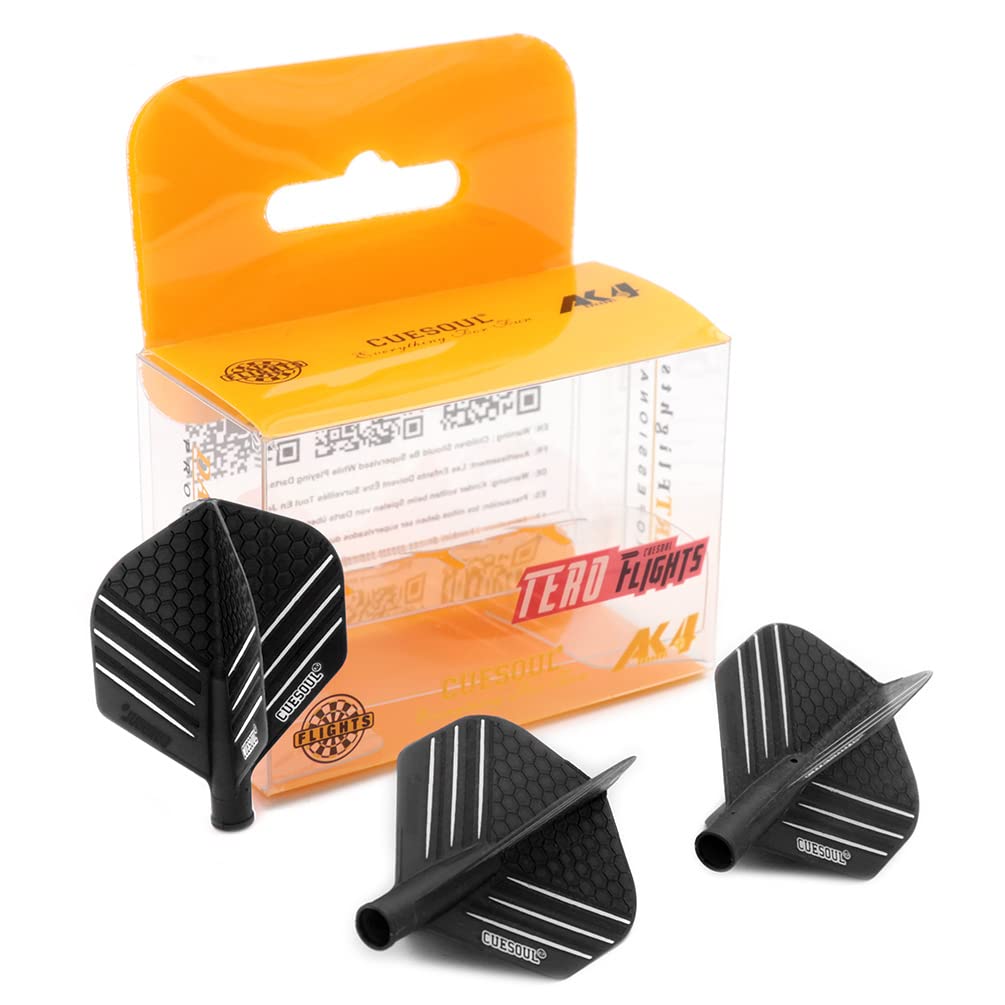CUESOUL TERO AK4 Dart Flights Standard Shape with attractive pattern, Set of 3 pcs