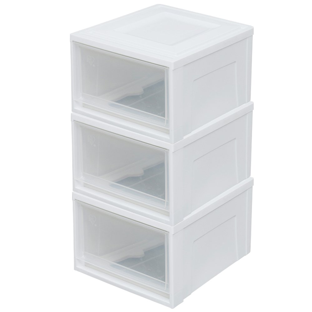 IRISOhyama Storage Case, Drawer, Closet, Overwhelmingly High Cost, Width 13.8 x Depth 17.7 x Height 9.1 inches (35 x 45 x 23.2 cm), Walk-in Closet, Garment Case, Chest, Made in Japan, Plastic,