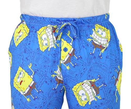 Nickelodeon SpongeBob Mens Pajama Pants - Performance Stretch SpongeBob Pajamas for Adults, S-M-L-XL3