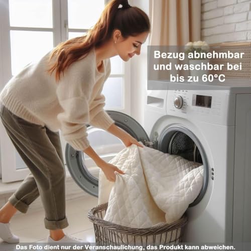 Wolkenwunder Wellflex MultiPlus 7-Zonen-Schaum-Matratze 90x200 cm mittel 14,5 cm Gesamthöhe I Bezug...