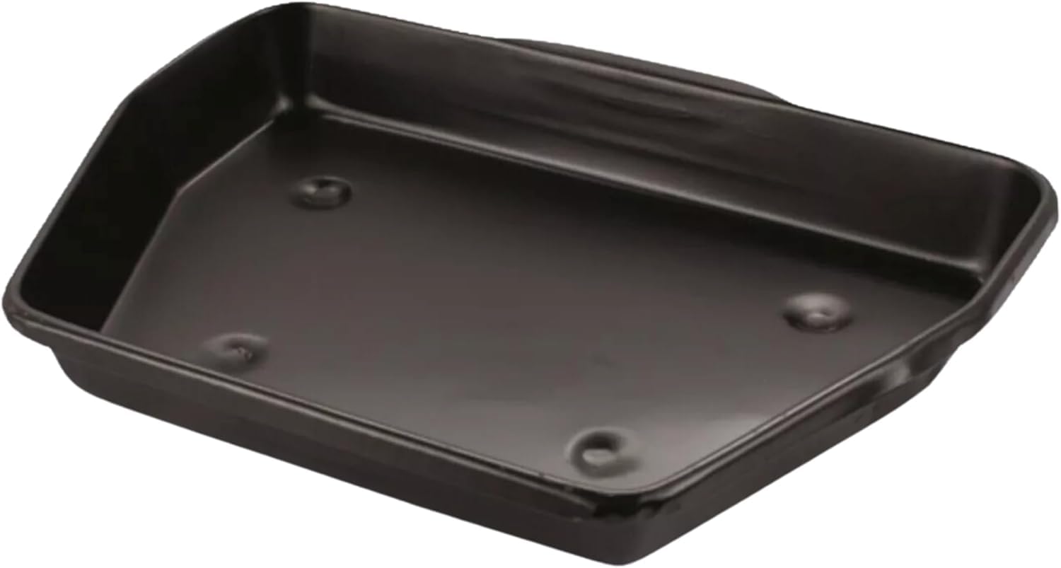 Adeptna Black Traditional Ash Pan 28Cm Wide (11") – Heavy Duty Galvanised Fire Ash Tray For Standard Fire Grates, Open Fires, Log Burners & Wood Burning Stoves – Compact Fireplace Accessory