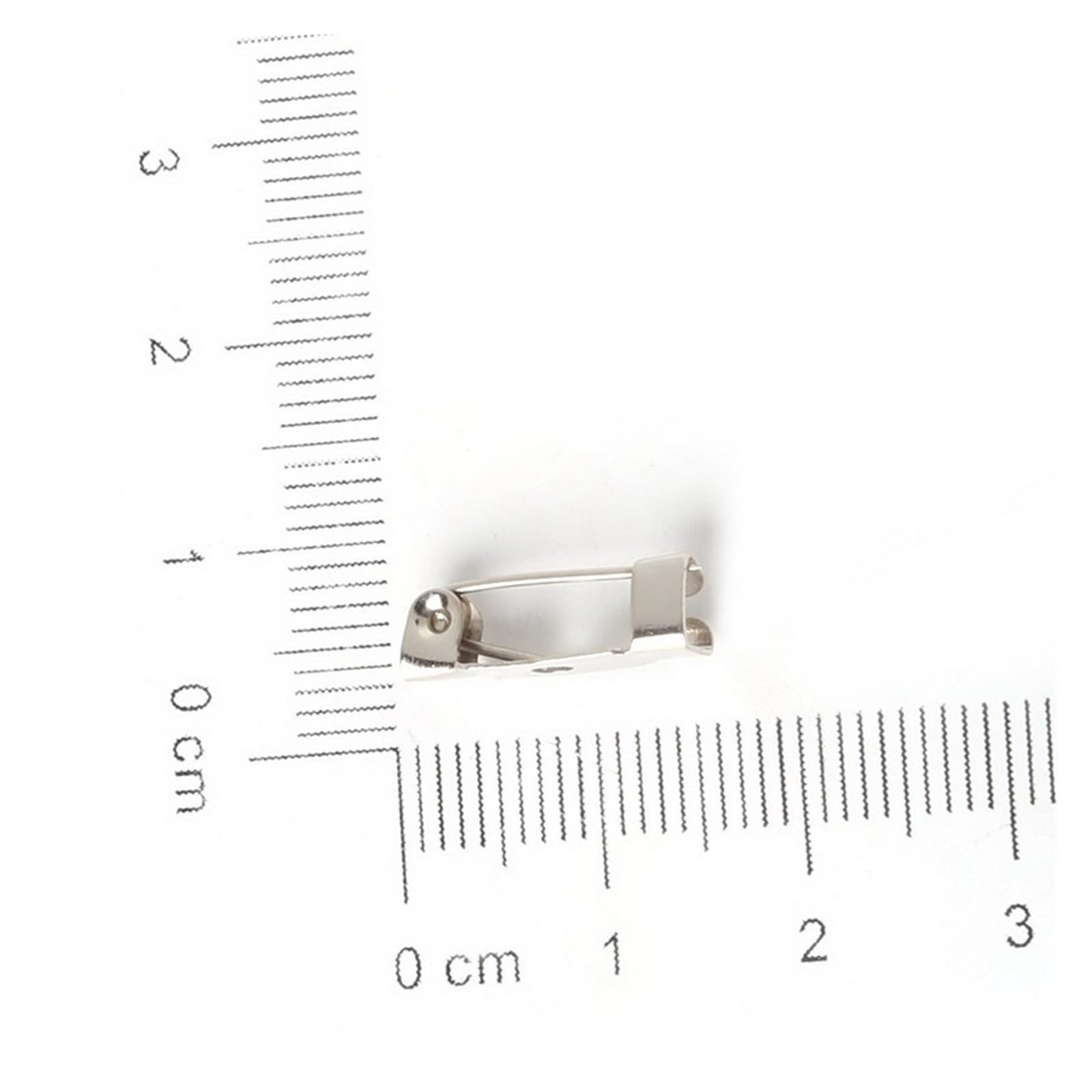 40 sztuk metalowych broszek Pin Backs do tworzenia biżuterii | Uchwyt z zapięciem na zamek do materiałów rzemieślniczych dla majsterkowiczów, solidna metalowa konstrukcja