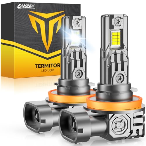 Image of FAHREN H11 /H8 /H9 Fog Headlight Bulbs, 70,000LM 1600% Super Brighter, 1:1 Design Plug N Play, Low Beam 6500K Cool White, 5-Minute Plug and Play Installation with Cooling Fan, Pack of 2