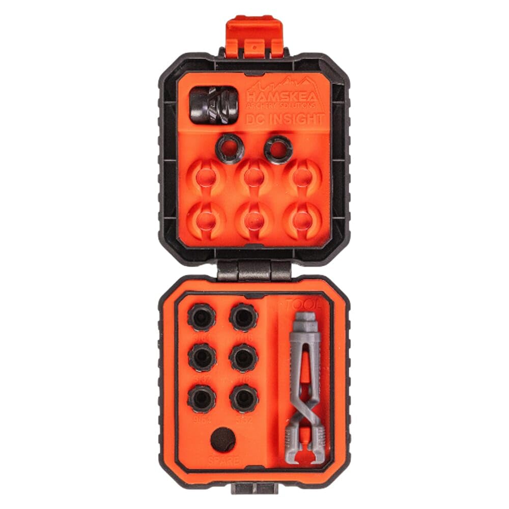 Hamskea DC Insight Deluxe Peep System with A-, A, A+, B Clarifier Lenses, 7 Aperture Sizes, Touchless Installation Tool (PEEP265)