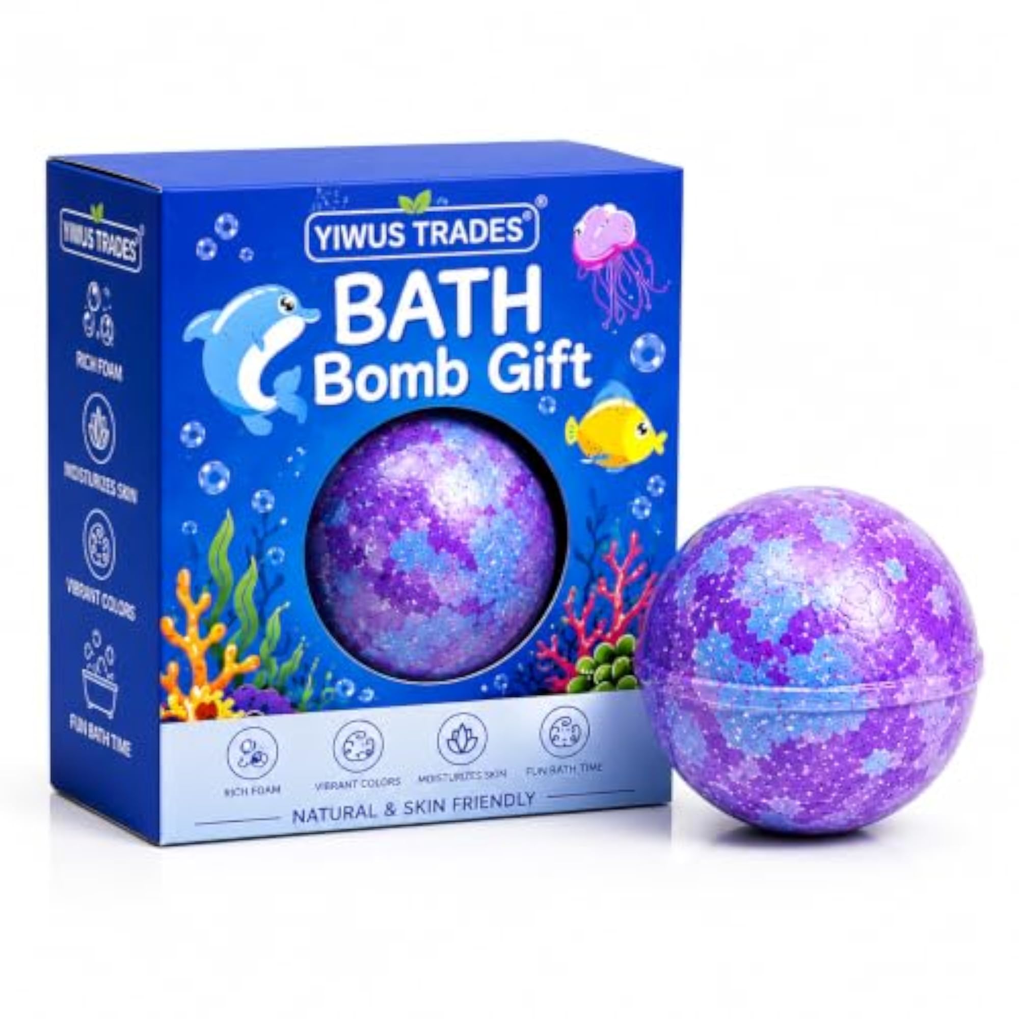 Kids Bath Bomb Gift Set with Surprise Toys Inside