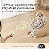 Baby Swings for Infants, Monamii Baby Swing, Infant Swing with 5 Speeds, 10 Lullabies, Electric Swing for Baby, Indoor & Outdoor Use (Beige) #5