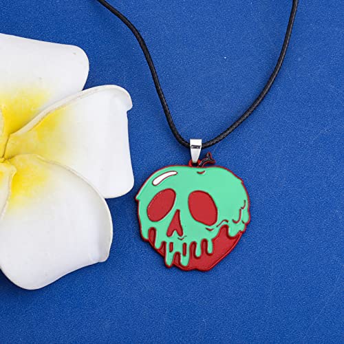 KEYCHIN Poison Apple Neckalce Evil Queen Movie Fans Gifts Princess Apple Jewelry2