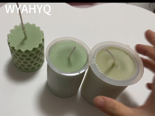 WYAHYQ 3 Pièces Moules à Bougie En Silicone - Moules Cylindriques Pour Bougies Pilier Déco
