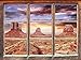 UYEDSR Pegatinas de Pared Muebles Utah Monument Valley Ventana 3D Pegatinas de Pared decoración de la Pared 3D Pegatinas de Pared calcomanías de Pared 92x62cm
