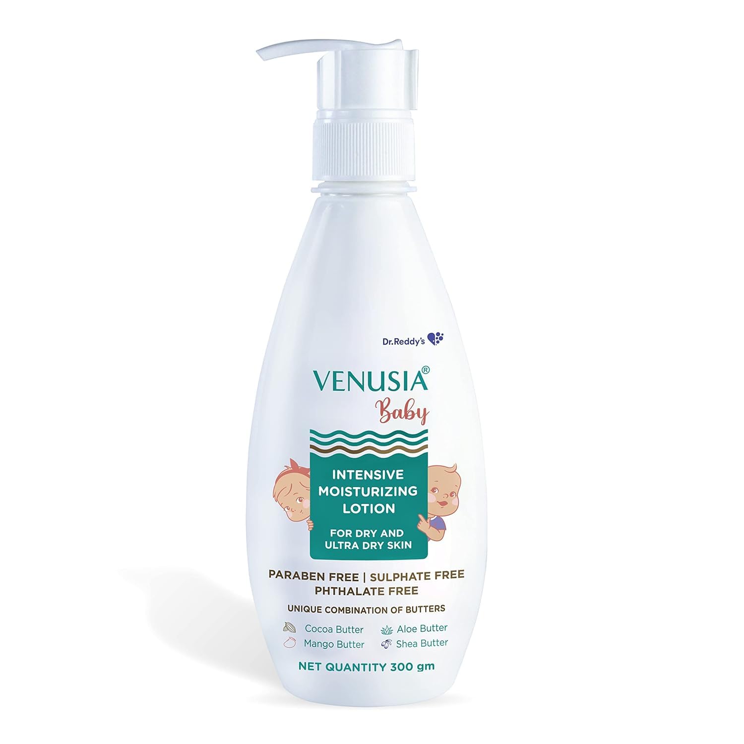 VENUSIA Dr. Reddy's Baby Intensive Moisturizing Lotion | Safe, Hydrating and Gentle | Goodness of Shea, Aloe, Cocoa and Mango Butter | Soothes Baby Skin | 300g
