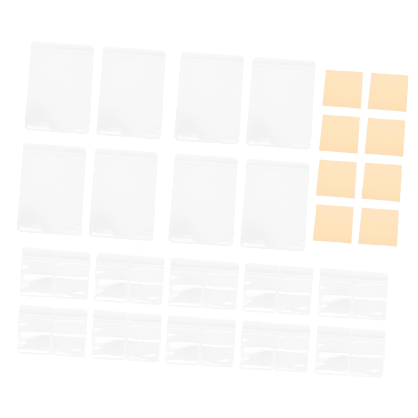 BELLIFFY 1set Self-locking Jewelry Storage Bags Transparent Earring Organizers for Necklaces Bracelets and Jewelry Reusable Anti-tarnish Design