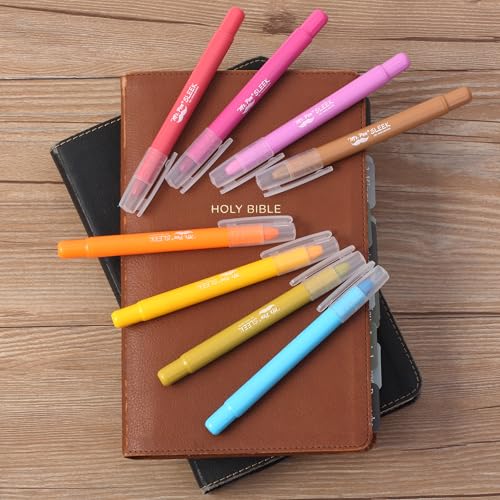 Image of Mr. Pen- No Bleed Gel Highlighters, Dark Sunshine & Smiles, 8 Pack | Bible Highlighters and Pens No Bleed, Bible Markers for Study, Journaling, School Supplies and Accessories