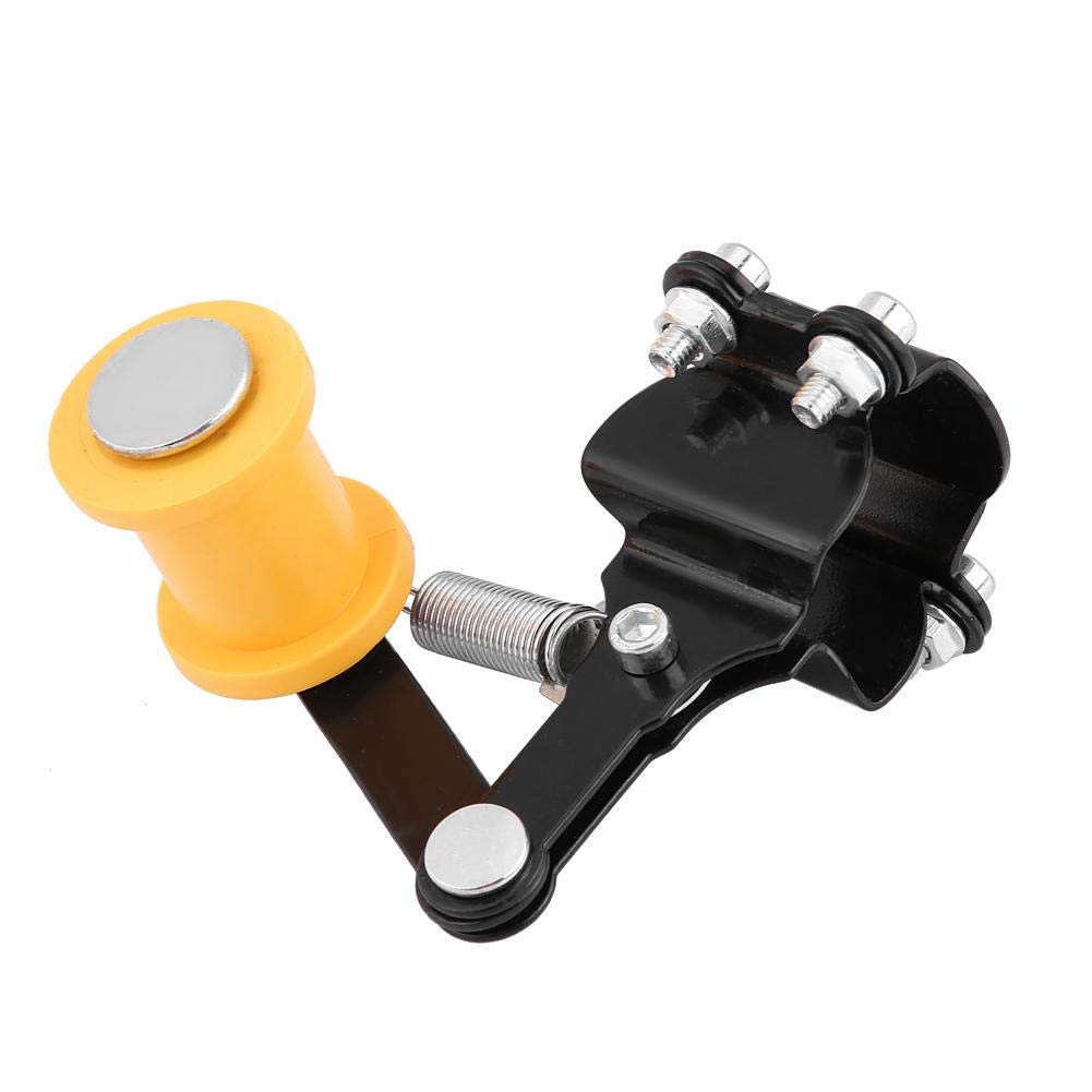 Tendeur de Chaîne Fer Plastique Tendeur de Chaîne de Réglage Boulon du Rouleau cessoires Modifiés pour la Plupart des Motos(Noir) tendeur de chaîne Moto Universelle tendeur Chaine tendeur Chaine