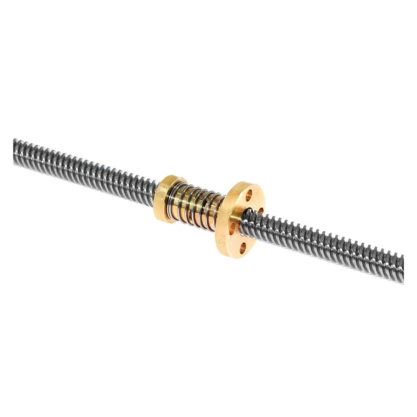 Śruba kulowa bezluzowa Śruba trapezowa T8 Śruba pociągowa anty-luzowa Nakrętka sprężynowa Gwint 8 mm Skok 1 mm Długość 250 mm-850 mm(850mm)