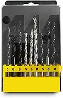 Kit 9 Brocas para Madeira Ferro e Concreto 5mm 6mm 8mm com Estojo Organizador para Furadeira Uso Doméstico e Profissional Alta Resistência e Precisão PREMIUM