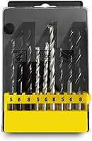 Kit 9 Brocas para Madeira Ferro e Concreto 5mm 6mm 8mm com Estojo Organizador para Furadeira Uso Doméstico e Profissional Alta Resistência e Precisão PREMIUM