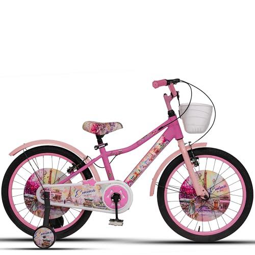Image of Emma Cycle for Kids 5 to 8 Years Girls (Dark Pink /Pearl Pink, 20T)