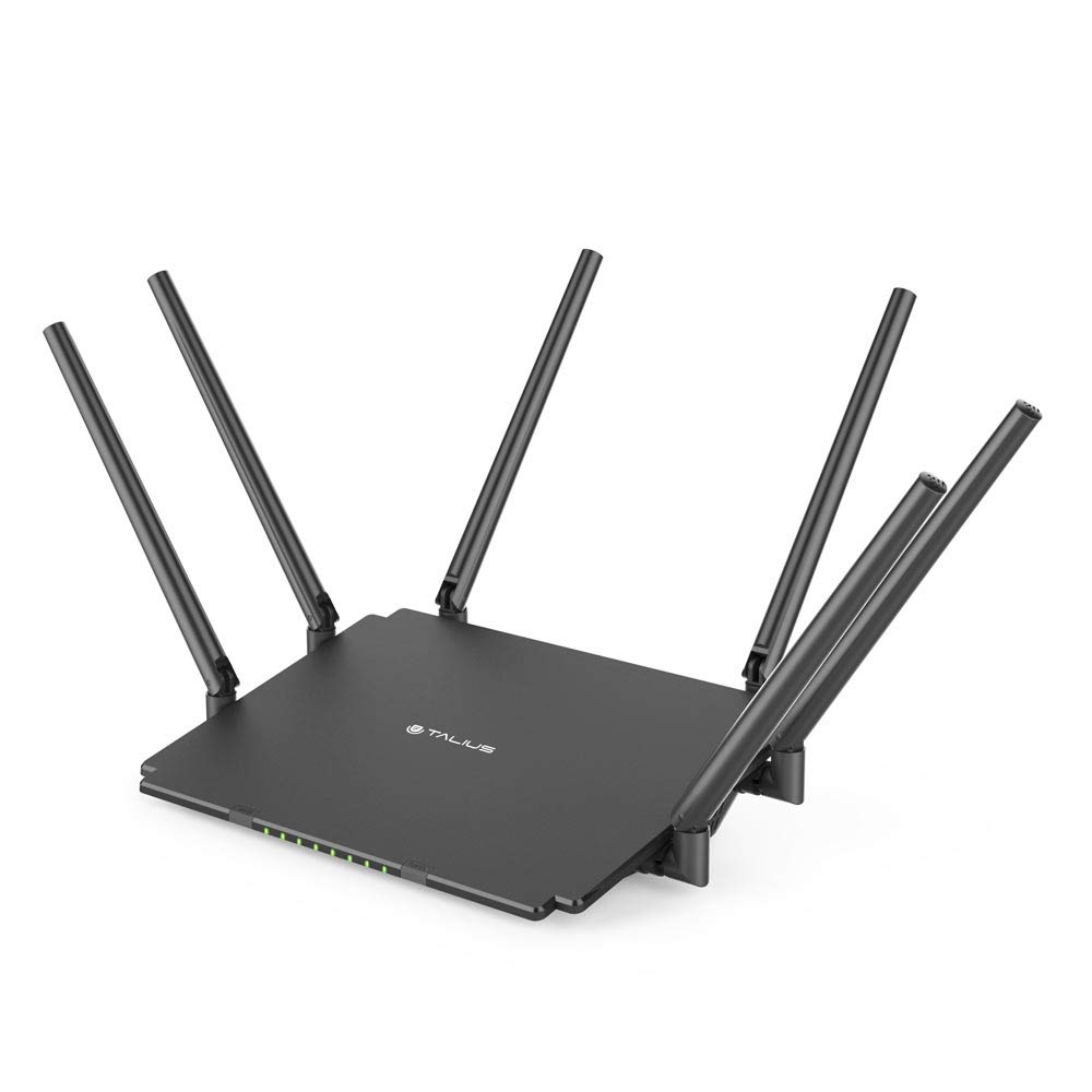 Talius RT-2100GLAN Router WiFi Dual Band 4 Puertos, Antenas